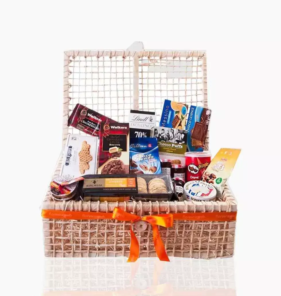 Wicker Basket - Cheese Hamper Gift Box | Letterbox Cheese